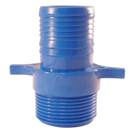 APOLLO BY TMG 1-1/4 in. Polypropylene Blue Twister Insert x MPT ABTMA114